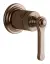 Смеситель Gessi Venti20, настенный, на 1 выход, внешняя часть, цвет Copper Brushed PVD