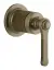Смеситель Gessi Venti20, настенный, на 1 выход, внешняя часть, цвет Antique Brass