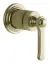 Смеситель Gessi Venti20, настенный, на 1 выход, встраиваемый, цвет Brushed Brass PVD