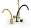 Излив Gessi Origini, отдельностоящий, средний, цвет Brushed Brass PVD