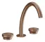 Излив Gessi Origini, отдельностоящий, средний, цвет Copper Brushed PVD