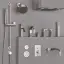 Смеситель для раковины Gessi Inciso, настенный, короткий излив, без донного клапана, встраиваемый, цвет Chrome