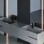 Смеситель для раковины Gessi Origini, h172 мм, без донного клапана, цвет Matte Black