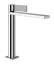 Смеситель для раковины Gessi Inverso, средний, с изливом 199 мм, донным клапаном "Stop&Go", цвет Chrome