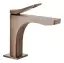 Смеситель для раковины Gessi Rilievo, без донного клапана, с соединительными шлангами, длина излива 166 мм, цвет Copper Brushed PVD