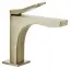 Смеситель для раковины Gessi Rilievo, без донного клапана, с соединительными шлангами, длина излива 166 мм, цвет Brushed Brass PVD