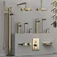 Смеситель для раковины Gessi Ingranaggio, без донного клапана, цвет Brass PVD
