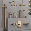 Смеситель для раковины Gessi Ingranaggio, без донного клапана, цвет Copper PVD