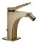 Смеситель для биде Gessi Rilievo, с донным клапаном, цвет Warm Bronze Brushed PVD