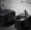 Смеситель для биде Gessi316, однорычажный, с донным клапаном, соединительными шлангами, цвет Steel Brushed