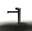 Смеситель для раковины Gessi Anello, низкий, однорычажный, без донного клапана, цвет Black Metal Brushed PVD