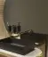 Смеситель для раковины Gessi Anello, настенный, длинный излив, встраиваемый, цвет Black Metal Brushed PVD