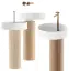 Смеситель для раковины Gessi Anello, настенный, длинный излив, встраиваемый, цвет Copper Brushed PVD