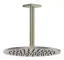 Верхний душ Gessi Rilievo, Ø250 мм, потолочный, с держателем, цвет Finox Brushed Nickel