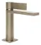 Смеситель для раковины Gessi Inverso, h178, без донного клапана, с соединительными шлангами, цвет Finox Brushed Nickel