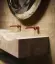 Смеситель для раковины Gessi Origini, настенный, со средним изливом, без донного клапана, цвет Brushed Brass PVD