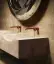 Смеситель для раковины Gessi Origini, настенный, со средним изливом, без донного клапана, цвет Warm Bronze Br. PVD
