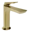 Смеситель для раковины Gessi Ventaglio, без донного клапана, цвет Brushed Brass PVD