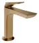 Смеситель для раковины Gessi Ventaglio, без донного клапана, цвет Warm Bronze Brushed PVD
