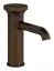 Смеситель для раковины Gessi Origini, без донного клапана, в комплекте отделочная вставка, 67x174 мм, цвет Dark Bronze