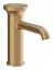Смеситель для раковины Gessi Origini, без донного клапана, в комплекте отделочная вставка, 67x174 мм, цвет Warm Bronze Br. PVD
