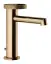 Смеситель для раковины Gessi Anello, низкий, с донным клапаном, цвет Warm Bronze PVD