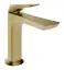 Cмеситель для раковины Gessi Ventaglio, h171 мм, с донным клапаном, соединительными шлангами, цвет Brushed Brass PVD