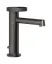 Смеситель для раковины Gessi Anello, низкий, с донным клапаном, цвет Black Metal Brushed PVD