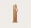 Смеситель для раковины Gessi Ingranaggio, однорычажный, с донным клапаном, цвет Warm Bronze Brushed PVD