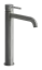Cмеситель для раковины Gessi316, высокий, c длинным изливом, без донного клапана, цвет Steel Brushed