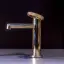 Смеситель для раковины Gessi Anello, низкий, с донным клапаном, цвет Copper Brushed PVD