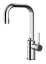 Смеситель для раковины Gessi Inciso, высокий, без донного клапана, высота 31 см, цвет хром