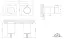 Термостат Gessi Inverso Bath&Shower, внешняя часть, настенный, на 2 позиции, ширина 165 мм, цвет хром