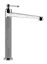 Смеситель для раковины Gessi Venti20, высокий, без донного клапана, цвет Chrome