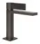 Смеситель для раковины Gessi Inverso, с соединительными шлангами, без донного клапана, Н-178 мм, цвет чёрный металл шлифованный PVD