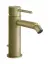 Смеситель для биде Gessi316 Flessa на 1 отверстие, с донным клапаном, цвет Brass Brushed PVD
