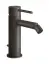 Смеситель для биде Gessi316 Flessa на 1 отверстие, с донным клапаном, цвет Black Metal Brushed PVD