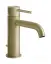 Смеситель для раковины Gessi316 Flessa, с донным клапаном, цвет Brass Brushed PVD