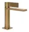 Смеситель для раковины Gessi Inverso, однорычажный, с донным клапаном и соединительными шлангами, Н-178 мм, цвет Warm Bronze Brushed PVD