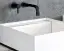 Смеситель для раковины Gessi Inciso, настенный, короткий излив, без донного клапана, встраиваемый, цвет Black Metal PVD