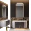 Смеситель для раковины Gessi Rettangolo K, без донного клапана, цвет Warm Bronze Brushed PVD