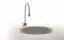 Cмеситель для раковины Gessi Goccia, излив 244 мм, без донного клапана, цвет Matte White
