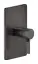 Смеситель для душа Gessi Inciso, встраиваемый, на 1 выход, цвет Black Metal Brushed PVD