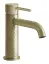 Смеситель для раковины Gessi316, однорычажный, без донного клапана, цвет Brass Brushed PVD
