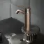 Смеситель для раковины Gessi 316, однорычажный, без донного клапана, цвет Warm Bronze Brushed PVD