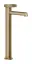 Смеситель для раковины Gessi Anello, высокий, короткий излив, цвет Warm Bronze Brushed PVD