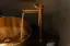 Смеситель для раковины Gessi Anello, высокий, c коротким изливом, цвет Brushed Brass PVD