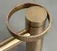 Смеситель для раковины Gessi Anello, высокий, короткий излив, цвет Warm Bronze Brushed PVD