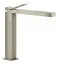 Смеситель для раковины Gessi Rettangolo K, высокий, без донного клапана, цвет Finox Brushed Nickel