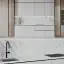 Cмеситель для кухни Gessi Stelo, h456 мм, с поворотным изливом и выдвижным ручным душем с двумя струями воды, цвет Finox Brushed Nickel